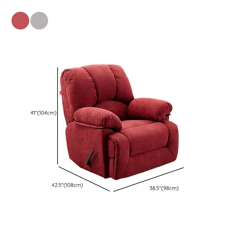 Eigentijdse standaard fauteuil stof effen kleur schommelarm voor binnen, liggend Clearhalo