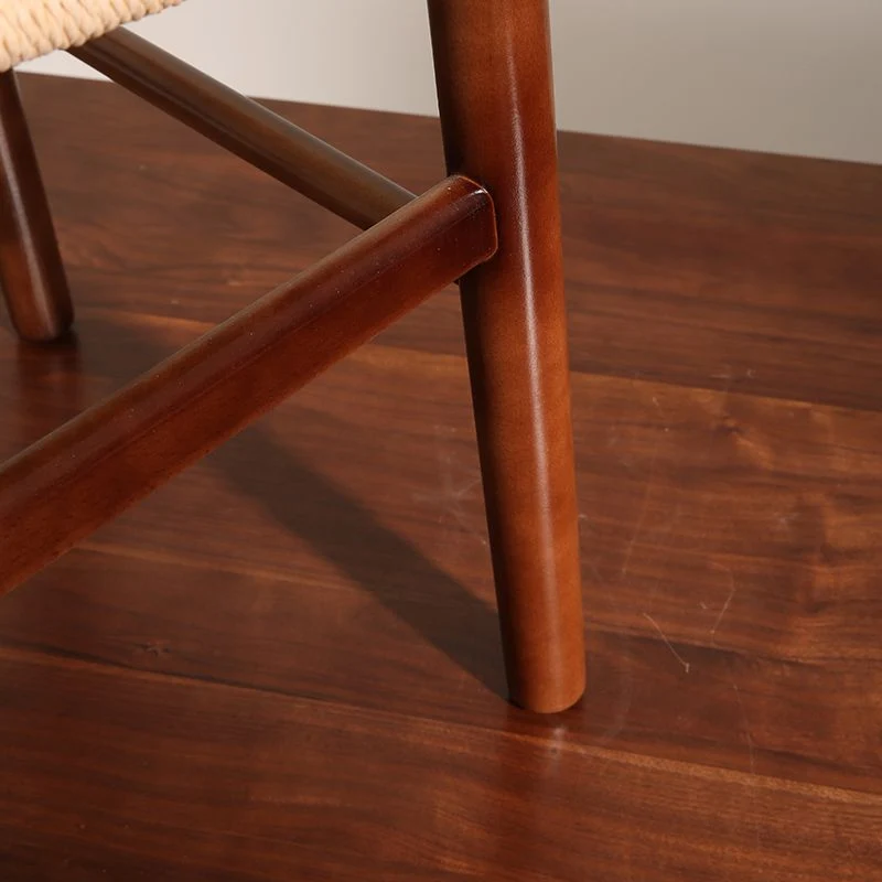 Eigentijdse stijl houten eetkamerstoelen Keukeneetkamer Armloze zijstoelen Clearhalo