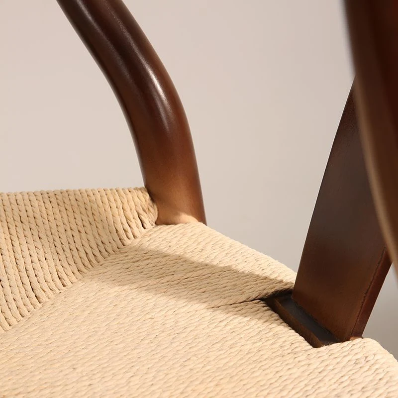 Eigentijdse stijl houten eetkamerstoelen Keukeneetkamer Armloze zijstoelen Clearhalo