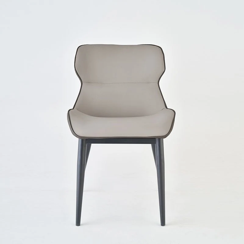 Eigentijdse stoel met keukenarm, Wingback-stoelen met metalen poten Clearhalo