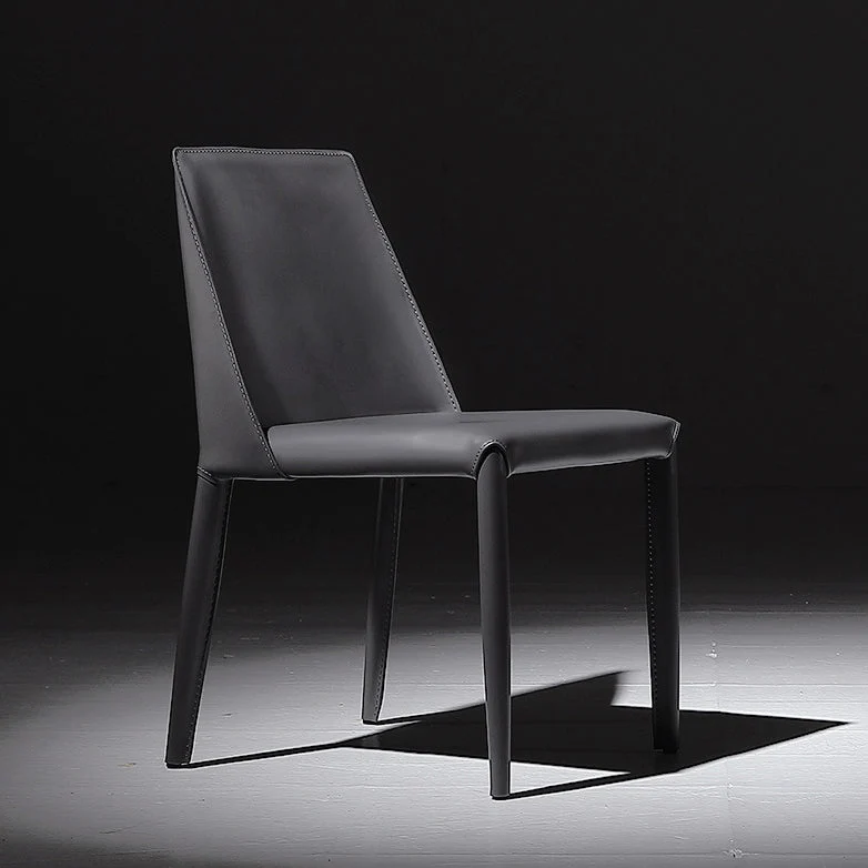 Eigentijdse stoelen Armloze stoelen voor keuken met metalen poten Clearhalo