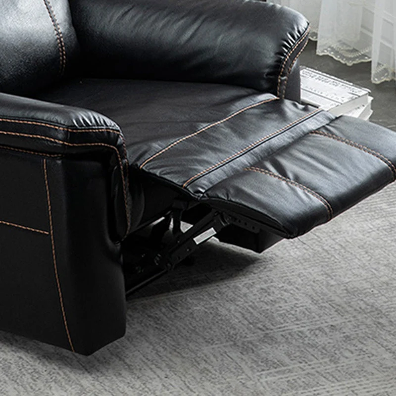 Eigentijdse thuisbioscoopfauteuil, zonder beweging, handmatige drukknop, binnen Clearhalo