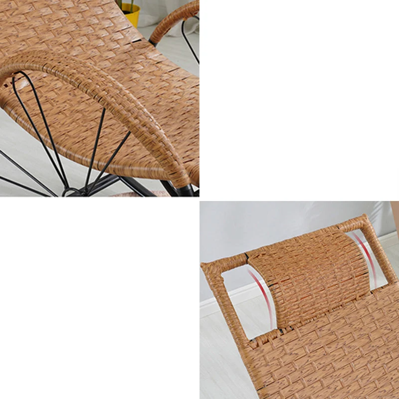 Enkele schommelstoel Mid Century Moderne luie schommelstoel met kussen Clearhalo