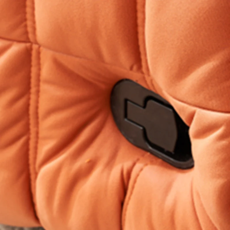 Fauteuil met rugleuning van kunstleer, fauteuil met draaibare basis effen kleur Clearhalo