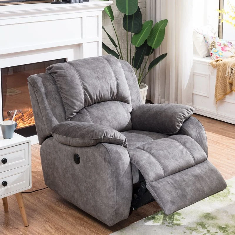 Fauteuil van kunstleer met lumbaal metalen frame Standaard fauteuil Clearhalo