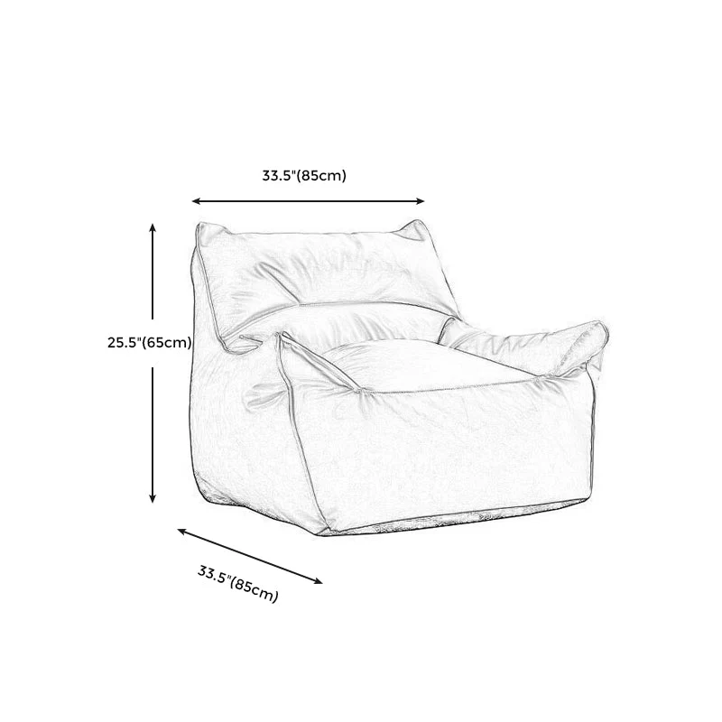Gebonden lederen fauteuil, inclusief stapelarmen, stoel voor woonkamer Clearhalo