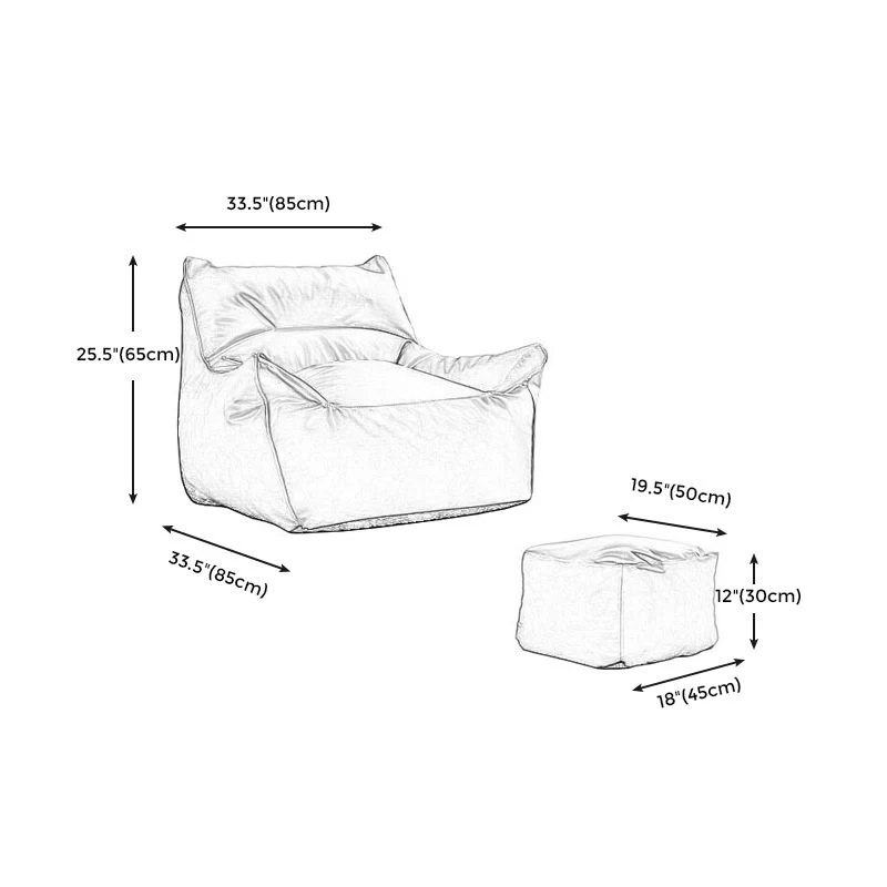 Gebonden lederen fauteuil, inclusief stapelarmen, stoel voor woonkamer Clearhalo