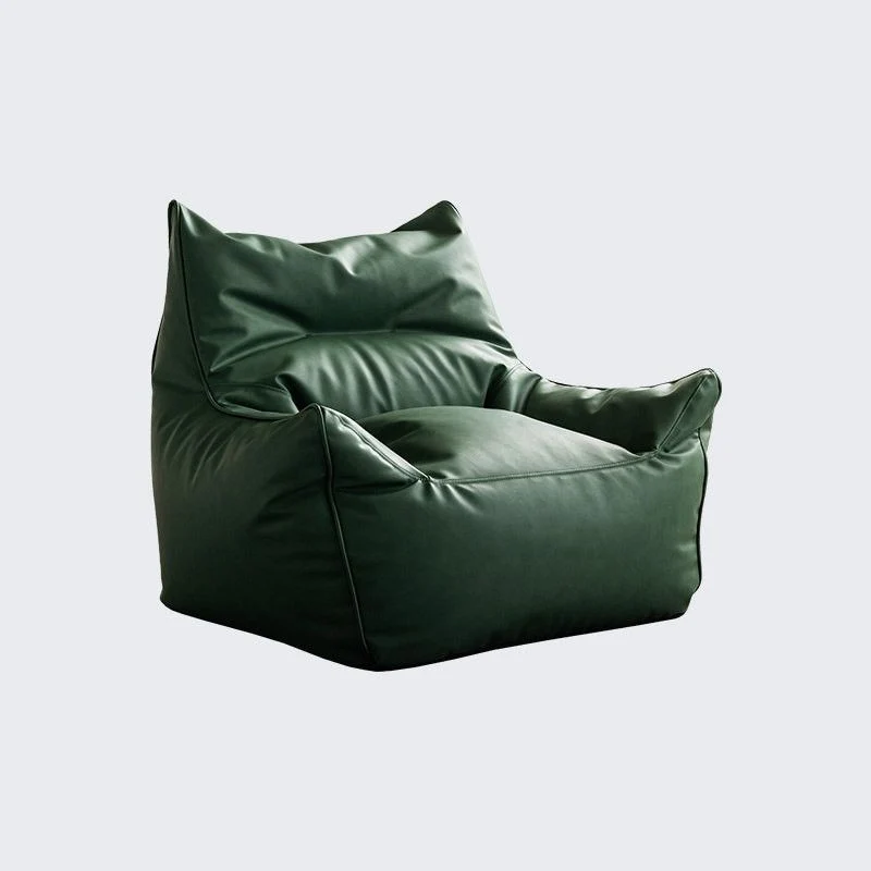 Gebonden lederen fauteuil, inclusief stapelarmen, stoel voor woonkamer Clearhalo