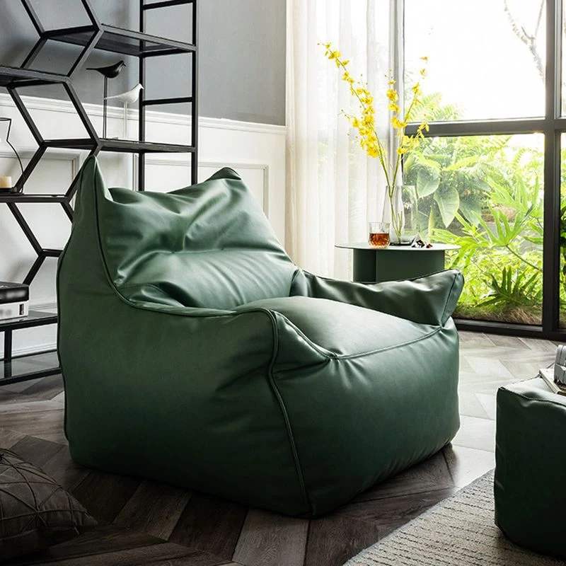 Gebonden lederen fauteuil, inclusief stapelarmen, stoel voor woonkamer Clearhalo