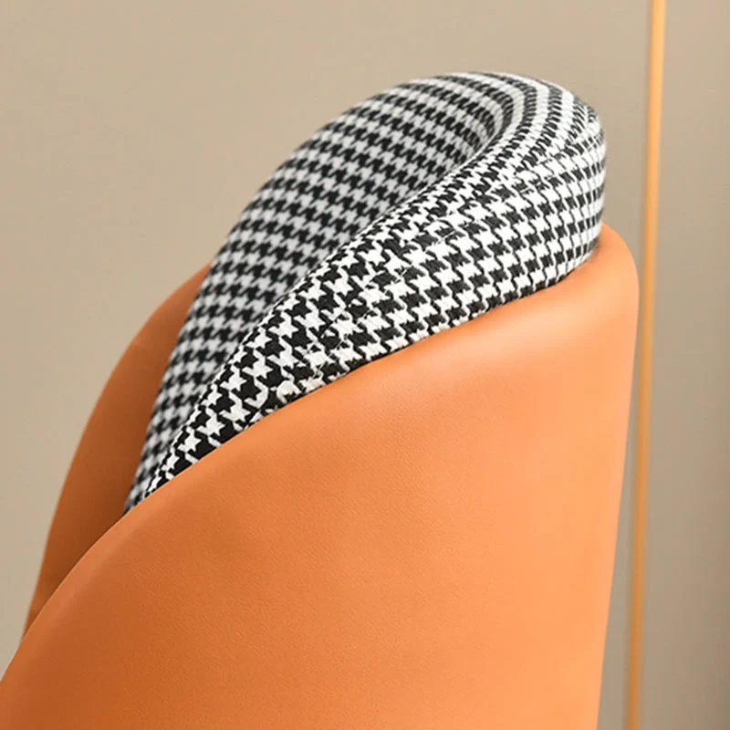 Gestoffeerde eetkamerstoelen Scandinavische stijl armloze stoelen met stevige rugleuning voor thuis Clearhalo