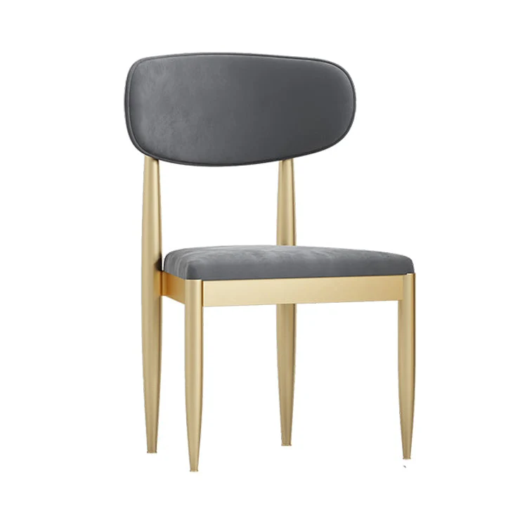 Gestoffeerde stoel Eetkamerstoel Scandinavische stijl met open rug Clearhalo
