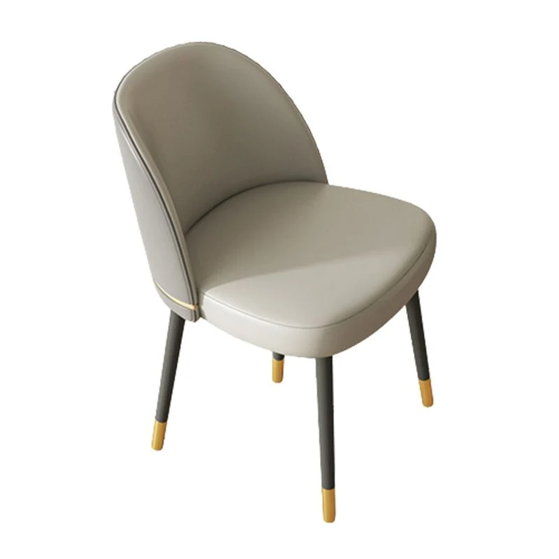 Glam Armloze eetkamerstoelen Kunstleer Thuiseetkamerstoel Clearhalo