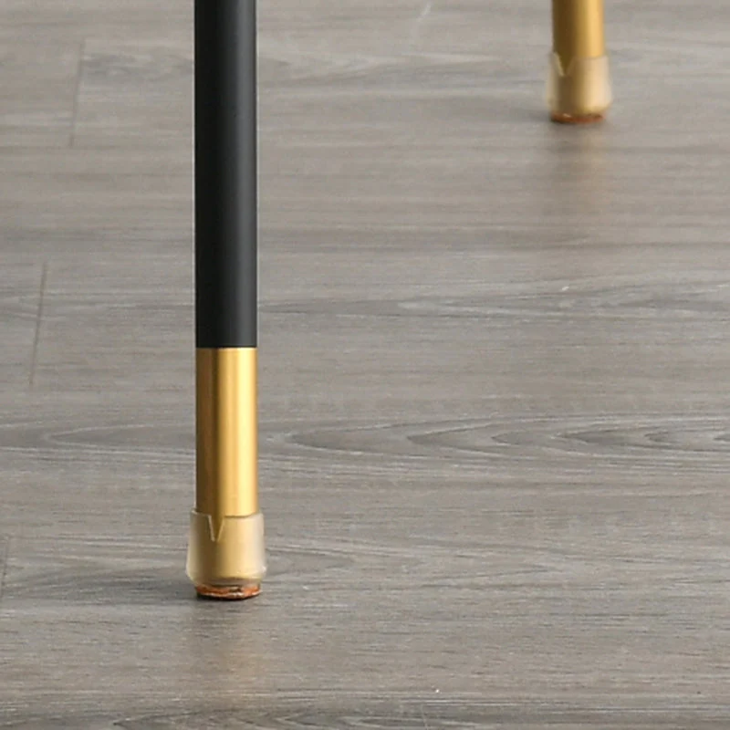 Glam Armloze eetkamerstoelen van stof, metalen eetkamerstoel voor thuisgebruik Clearhalo