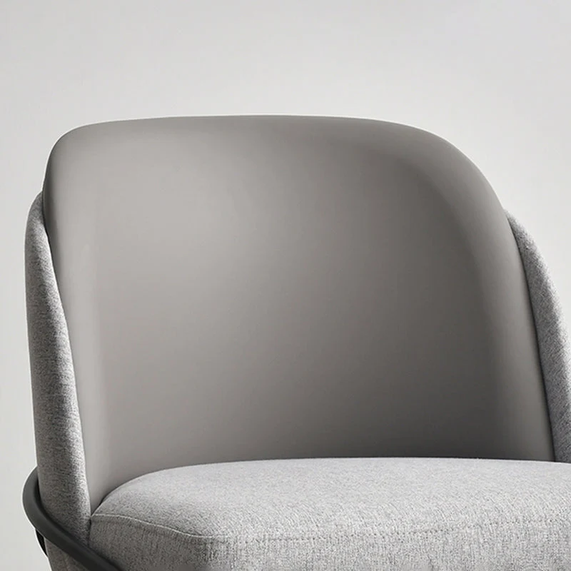 Glam Armloze eetkamerstoelen van stof, metalen eetkamerstoel voor thuisgebruik Clearhalo