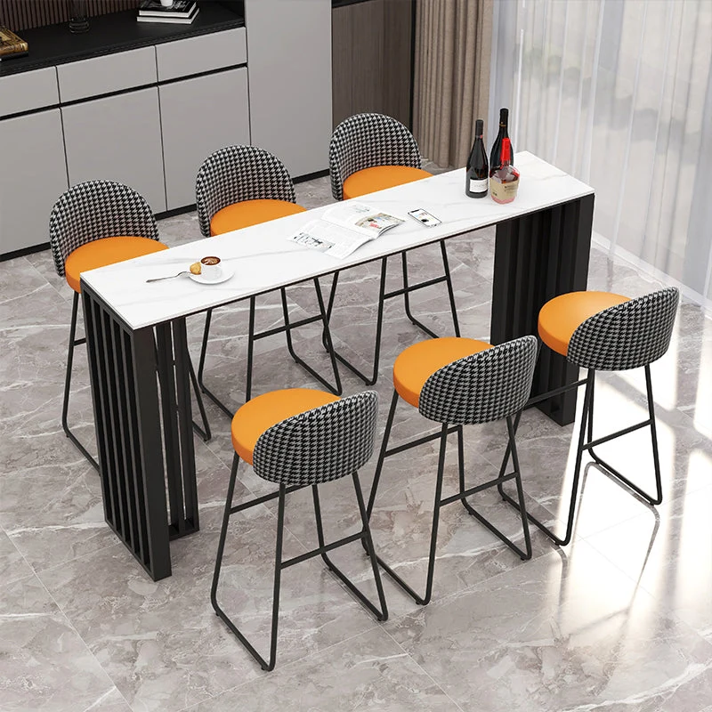 Glam Barkruk met lage rugleuning en lage rugleuning voor restaurant Clearhalo