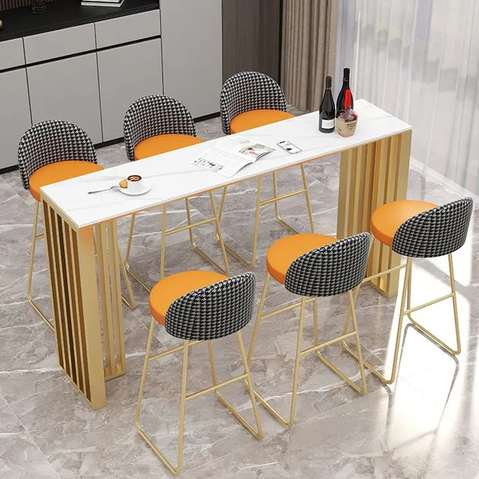 Glam Barkruk met lage rugleuning en lage rugleuning voor restaurant Clearhalo