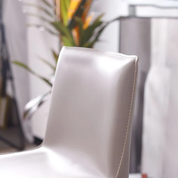 Glam binnenkrukken met lederen poten, matte afwerking kunstleer toonbank en barkrukken Clearhalo