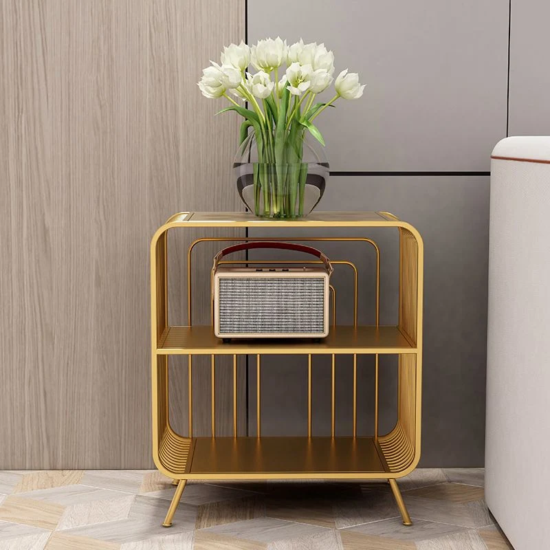 Glam Boekenkast met gesloten achterplank Metalen boekenplank voor studeerkamer Clearhalo