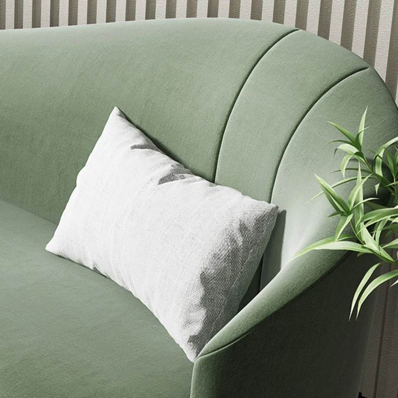 Glam Chaise Lounge Bank Chaise Lounge met gerolde arm voor slaapkamer Clearhalo