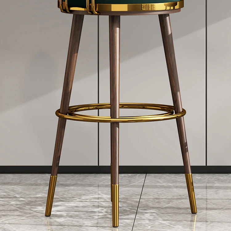 Glam gestoffeerde barkruk Glam rugleuning counterkruk voor Bristol Clearhalo