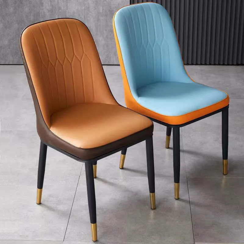 Glam kunstleer eetkamerstoel Parsons stoel matte afwerking voor kantoor Clearhalo