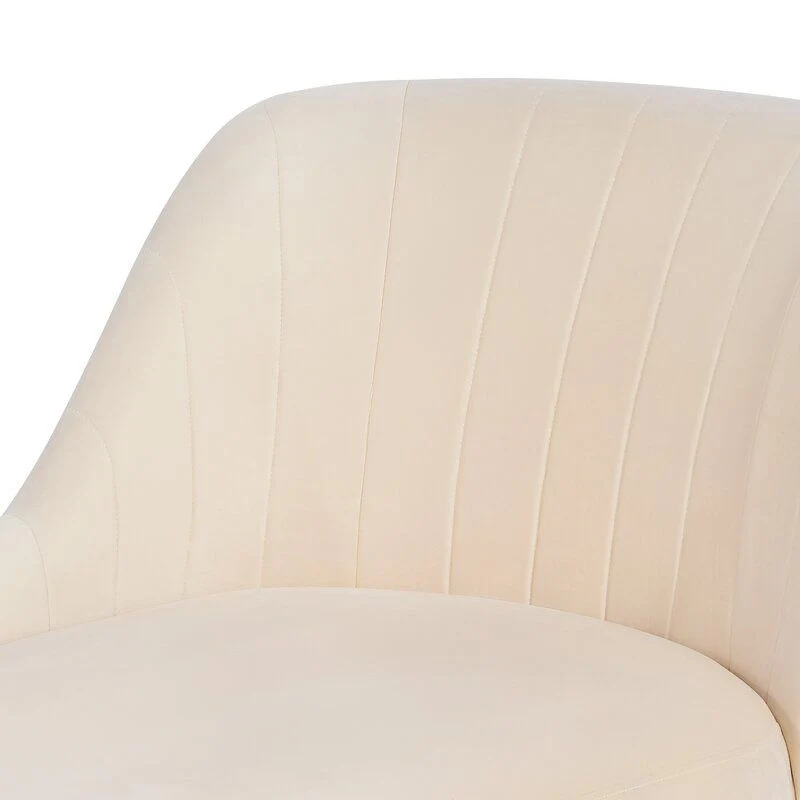 Glam met armen Effen kleur chaise ronde armen voor slaapkamer woonkamer Clearhalo