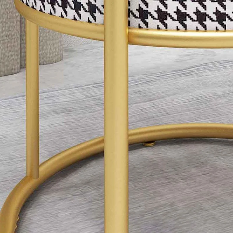 Glam metalen eetkamerstoel eetkamerstoel met open rug voor gebruik restaurants Clearhalo