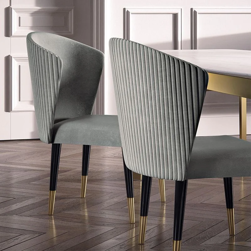 Glam Parsons armloze eetkamerstoelen, gestoffeerde eetkamerstoel Clearhalo