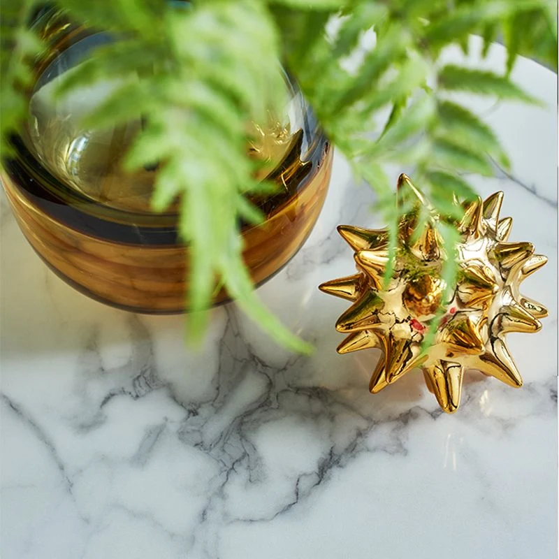 Glam ronde bank bijzettafel met drumonderstel voor woonkamer Clearhalo