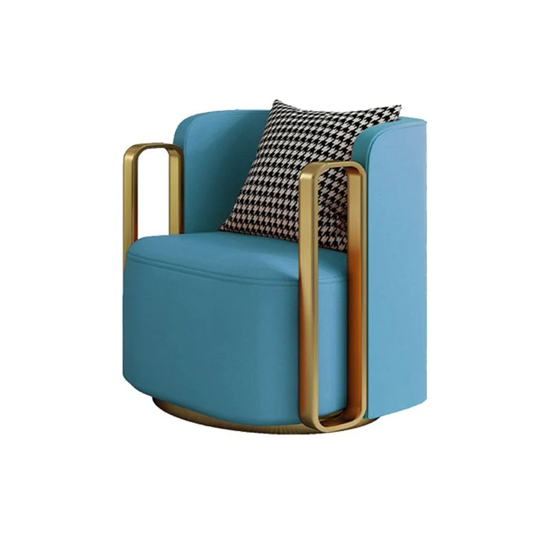 Glam Square Arms Fauteuil Effen Kleur Armen inbegrepen Fauteuil voor woonkamer Clearhalo
