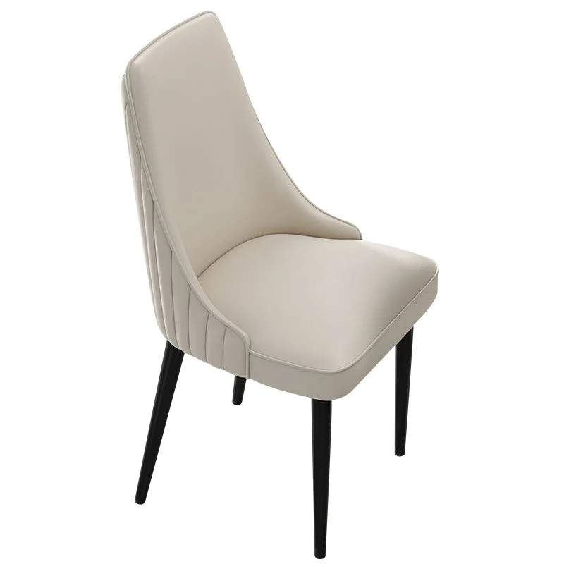 Glam Style Eetkamerstoel Leren Parsons Eetkamerstoel voor thuis Clearhalo