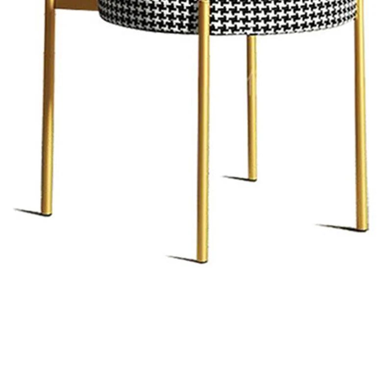 Glam Style Eetkamerstoel Stoffen eetkamerstoel voor binnen Clearhalo