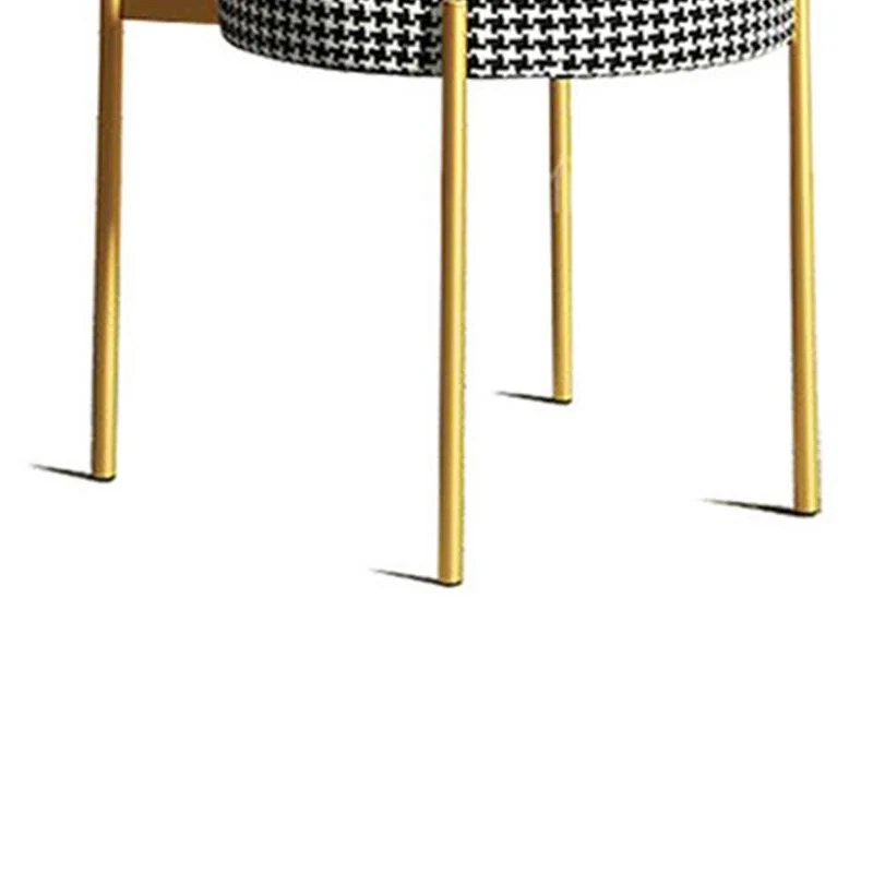 Glam Style Eetkamerstoel Stoffen eetkamerstoel voor binnen Clearhalo