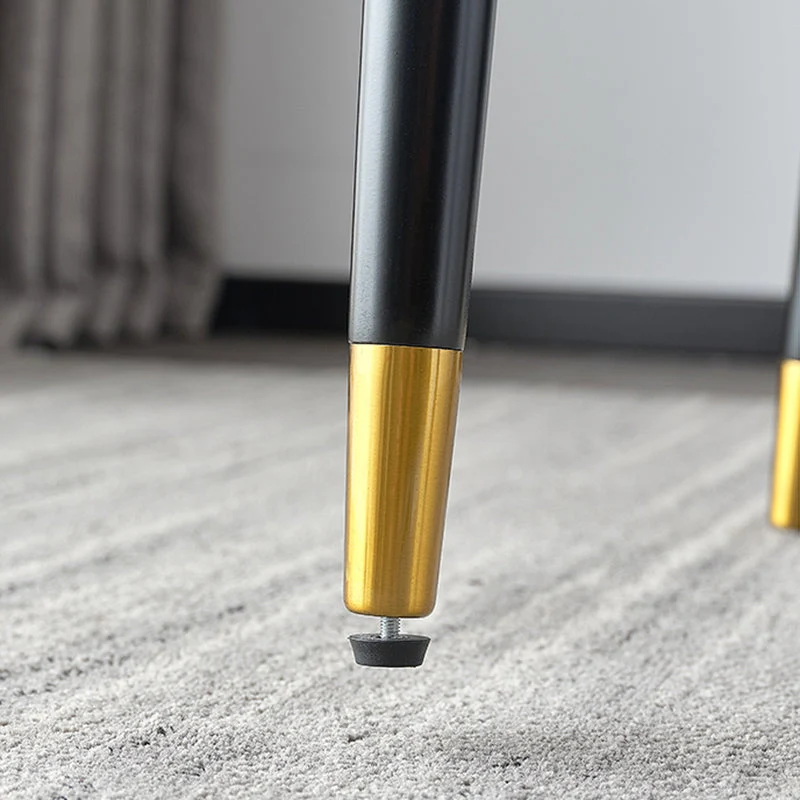 Glam Style Parsons eetkamerstoelen kunstleer armloze bijzetstoel Clearhalo