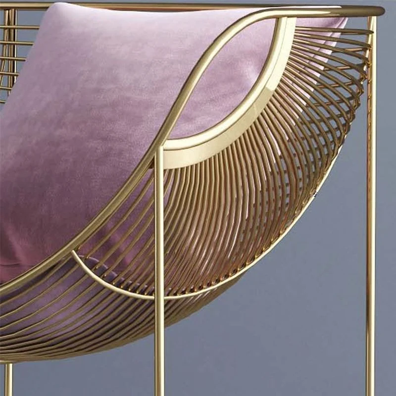 Glam-armen inclusief ronde armen met vaste rugleuning en fauteuil de woonkamer Clearhalo