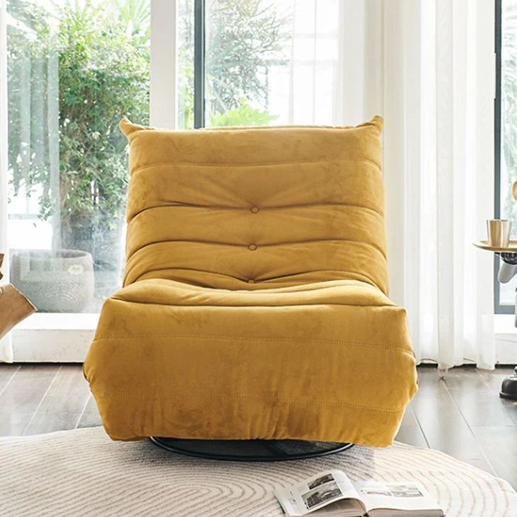 Hedendaagse stoffen metalen effen kleur Draaibare zijzakken Fauteuil Clearhalo