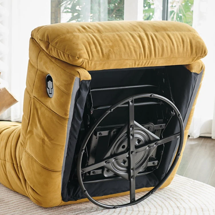 Hedendaagse stoffen metalen effen kleur Draaibare zijzakken Fauteuil Clearhalo