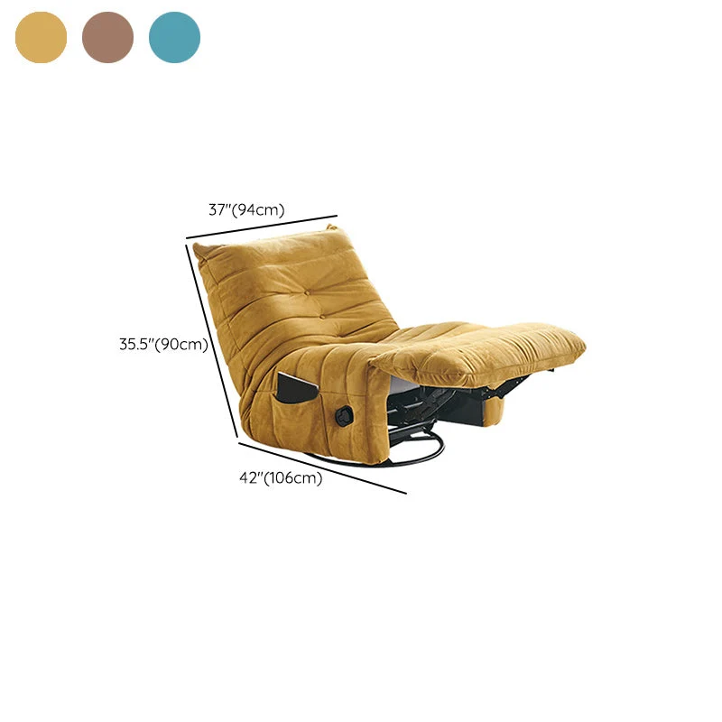 Hedendaagse stoffen metalen effen kleur Draaibare zijzakken Fauteuil Clearhalo