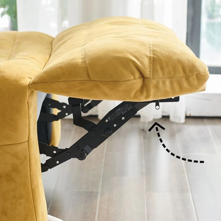Hedendaagse stoffen metalen effen kleur Draaibare zijzakken Fauteuil Clearhalo