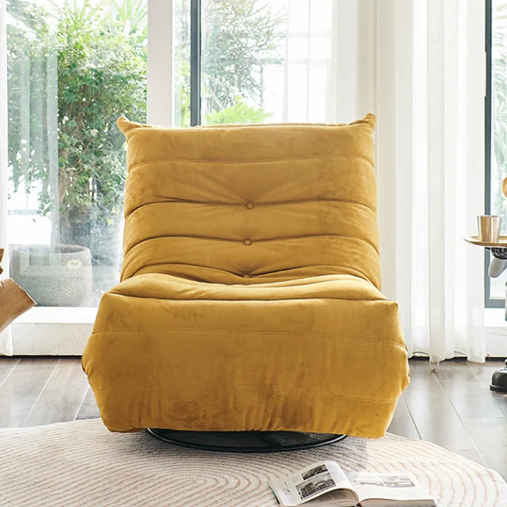Hedendaagse stoffen metalen effen kleur Draaibare zijzakken Fauteuil Clearhalo