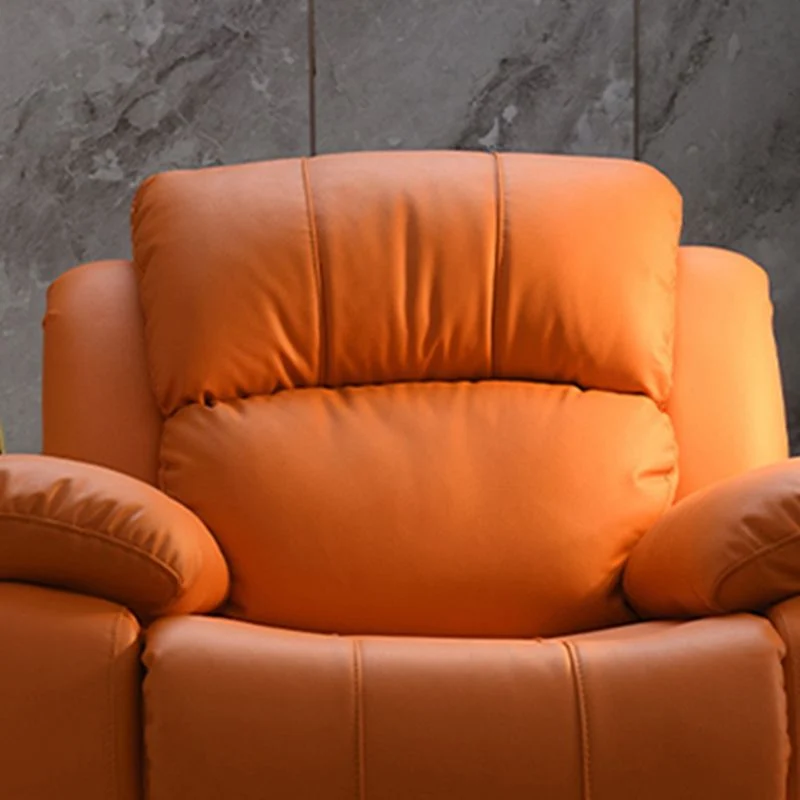 Hedendaagse thuisbioscoopfauteuil, schommelstoel met handmatige drukknop, effen kleur voor binnen Clearhalo