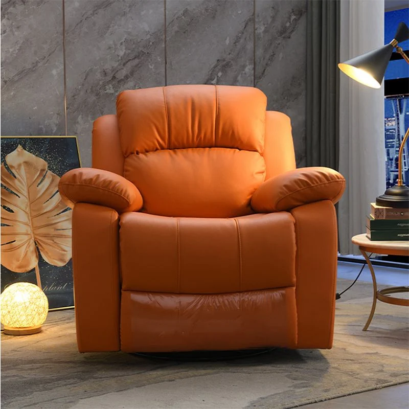 Hedendaagse thuisbioscoopfauteuil, schommelstoel met handmatige drukknop, effen kleur voor binnen Clearhalo
