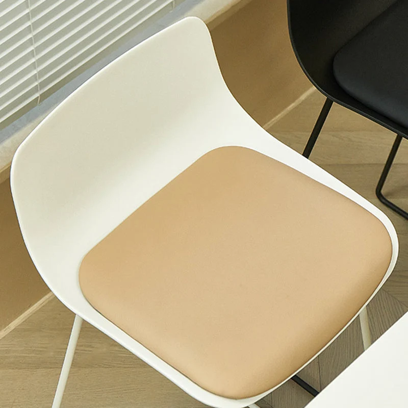 Hoge kruk voor rugleuning Scandinavische stijl met metalen voet Clearhalo