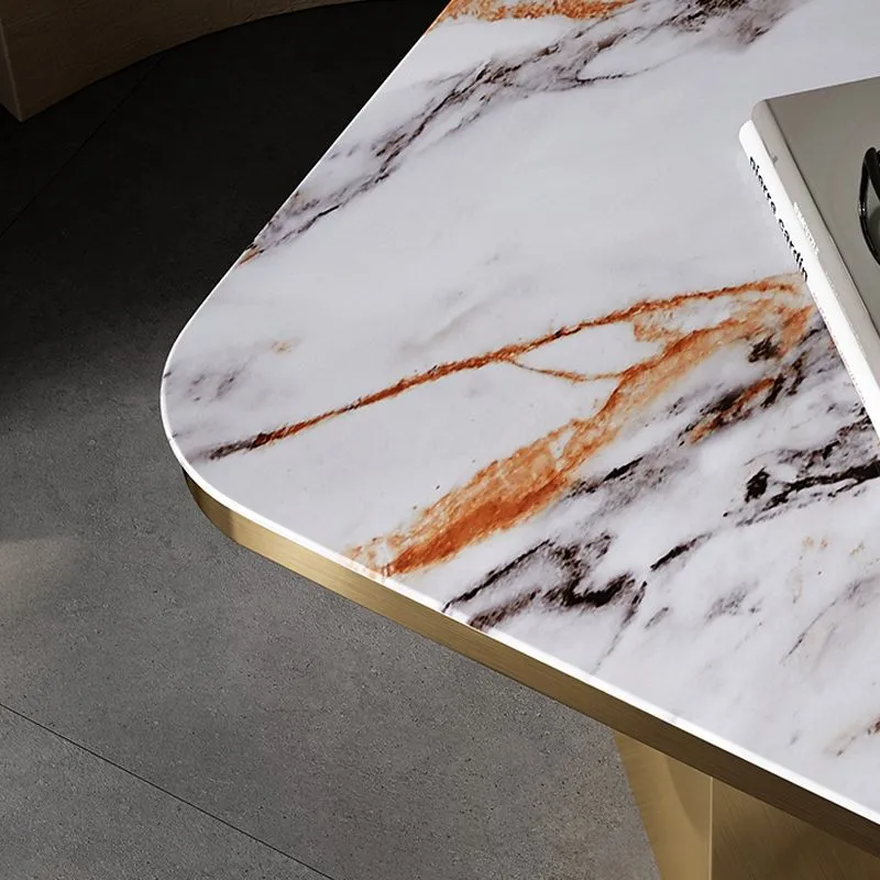 40 cm hoge ronde leistenen bijzettafel, luxe bijzettafel op voetstuk Clearhalo