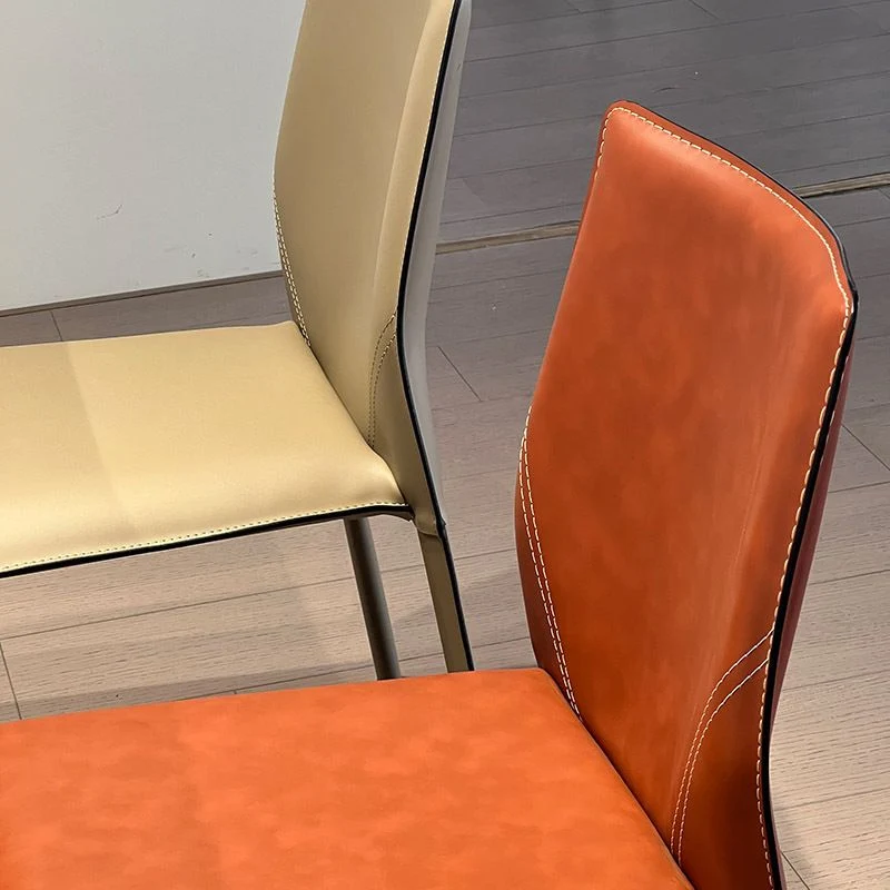 Home Eetkamer Bijzetstoel Kunstleer Armloze eetkamerstoelen Clearhalo
