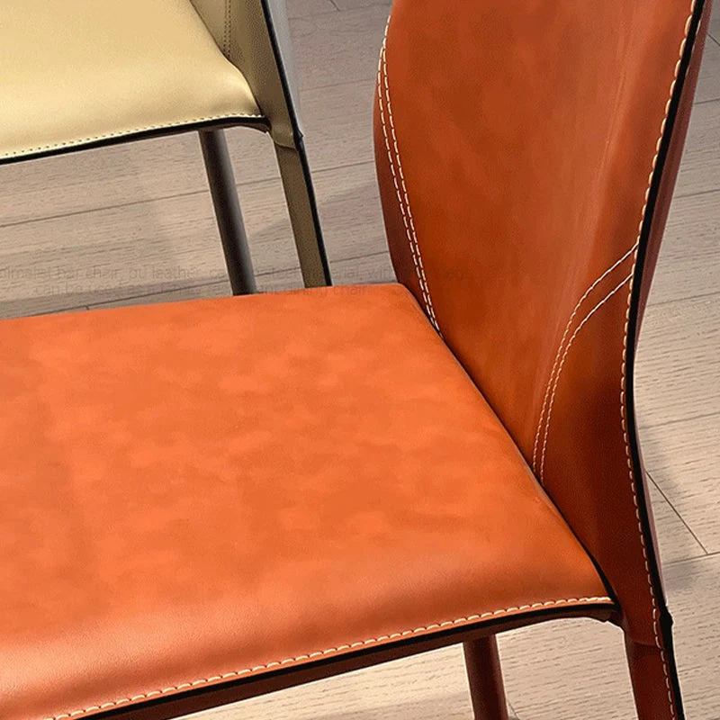 Home Eetkamer Bijzetstoel Kunstleer Armloze eetkamerstoelen Clearhalo