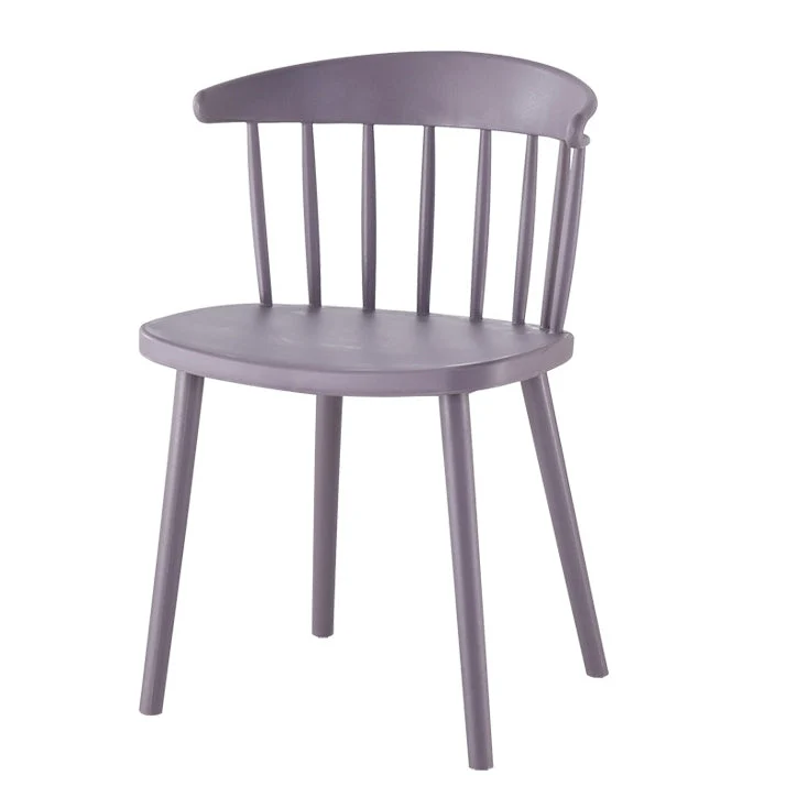 Home Eigentijdse bijzetstoel Windsor Back kunststof eetkamerstoelenset Clearhalo
