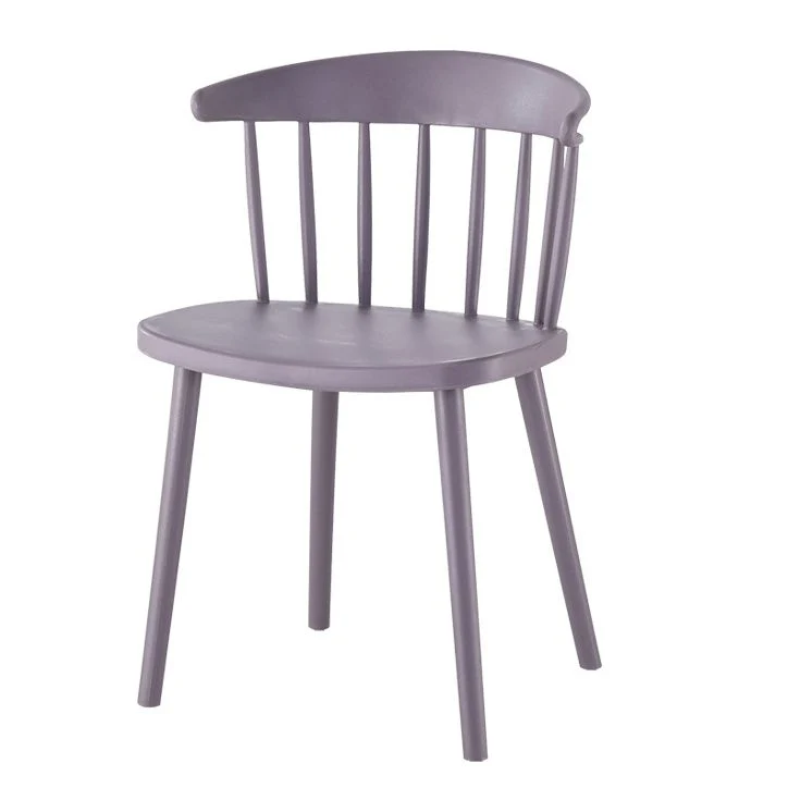 Home Eigentijdse bijzetstoel Windsor Back kunststof eetkamerstoelenset Clearhalo