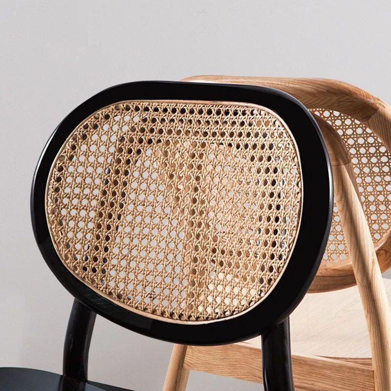 Houten eetkamerstoel eigentijdse stijl, armloze zijstoelen voor restaurants Clearhalo