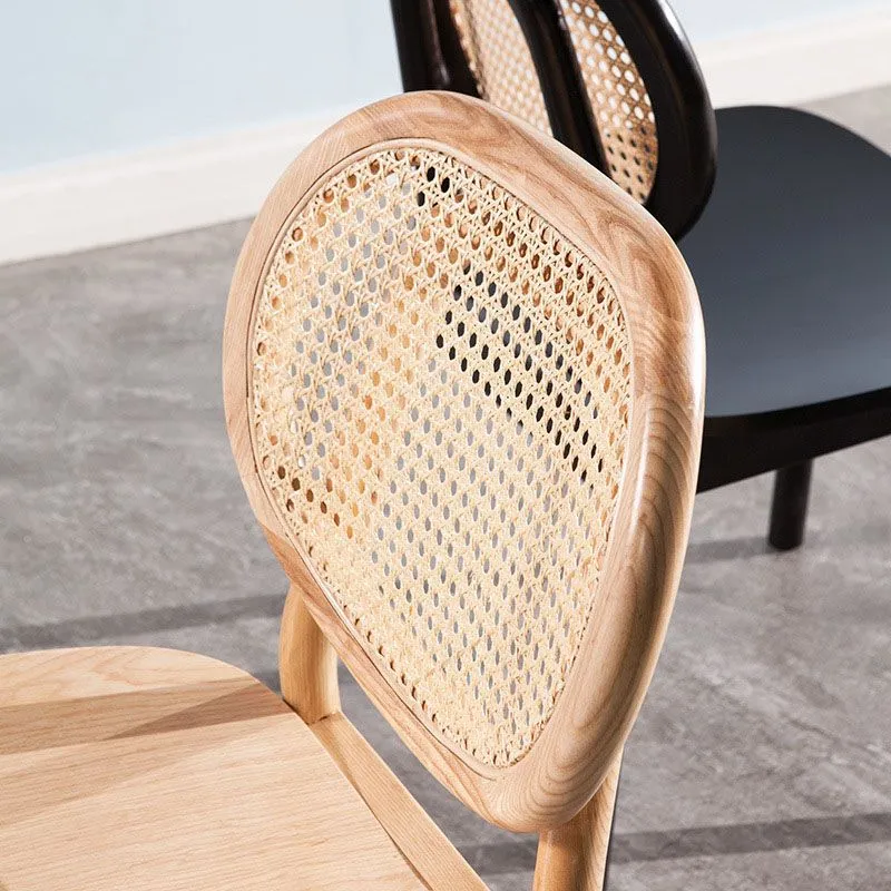 Houten eetkamerstoel eigentijdse stijl, armloze zijstoelen voor restaurants Clearhalo